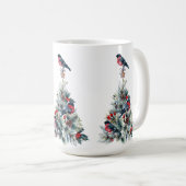 Mug Arbre de Noël Red Bullfinch (Devant droit)