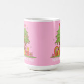 Mug Arbre de Noël rétro rose (Centre)