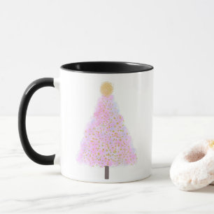 Mug Arbre de Noël rose
