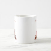 Mug Arbre de Noël Rose élégant moderne (Centre)