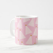 Mug Arbre de Noël rose Motif (Devant gauche)