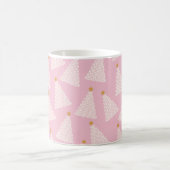 Mug Arbre de Noël rose Motif (Centre)