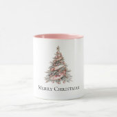 Mug Arbre de Noël rose or rose (Centre)