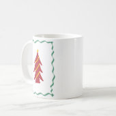 Mug Arbre de Noël rouge (Devant gauche)