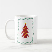 Mug Arbre de Noël rouge (Gauche)