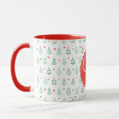 Mug Arbre de Noël rouge et vert (Gauche)
