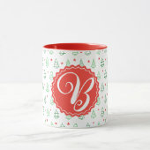 Mug Arbre de Noël rouge et vert (Centre)