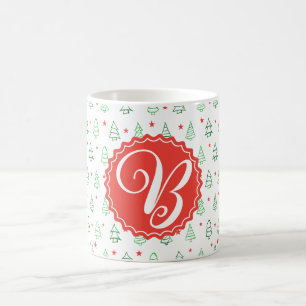 Mug Arbre de Noël rouge et vert