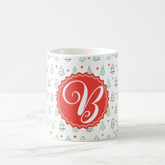 Mug Arbre de Noël rouge et vert (Centre)