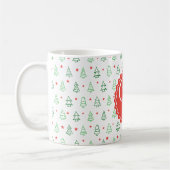 Mug Arbre de Noël rouge et vert (Gauche)