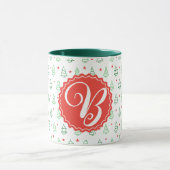 Mug Arbre de Noël rouge et vert (Centre)