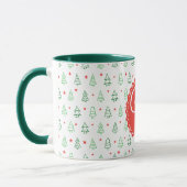 Mug Arbre de Noël rouge et vert (Gauche)