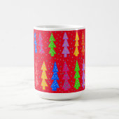 Mug Arbre de Noël rouge Pop Art (Centre)