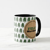 Mug Arbre de Noël simple Feliz Navidad (Devant droit)