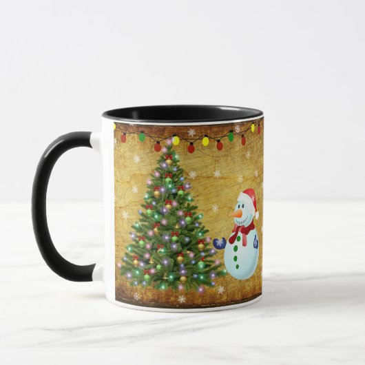 Mug Arbre de Noël Snowman (Gauche)