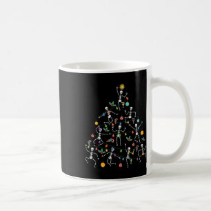 Mug Arbre de Noël squelette dansant drôle Halloween
