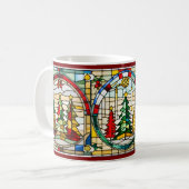 Mug Arbre de Noël Tige Verre d'art Musique de Noël (Devant gauche)