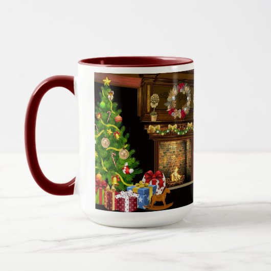 Mug Arbre de Noël traditionnel (Gauche)