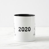 Mug Arbre de Noël Tuba Text (Centre)