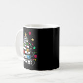 Mug Arbre de Noël Tube de Sang Phlébotomiste Tech Phlé (Devant gauche)