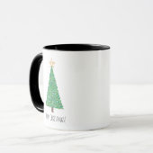 Mug Arbre de Noël vert (Devant gauche)