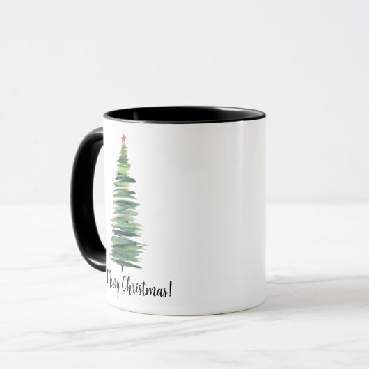 Mug Arbre de Noël vert (Devant gauche)
