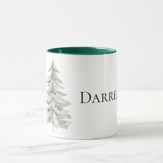 Mug Arbre de Noël vert Boho (Centre)