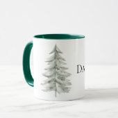 Mug Arbre de Noël vert Boho (Devant gauche)
