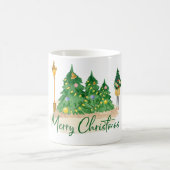 Mug Arbre de Noël vert jaune (Centre)