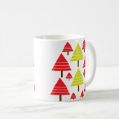 Mug Arbre de Noël vert rouge (Devant droit)