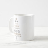 Mug arbre de Noël vintage moderne (Devant gauche)