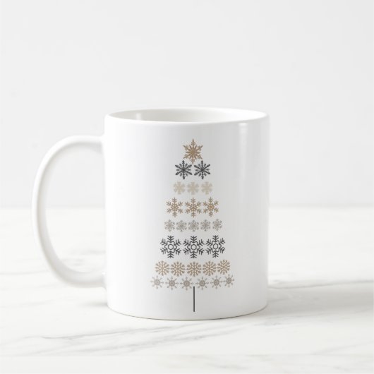 Mug arbre de Noël vintage moderne (Gauche)