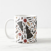 Mug Arbre de Noël Vintage Poinsettia (Gauche)
