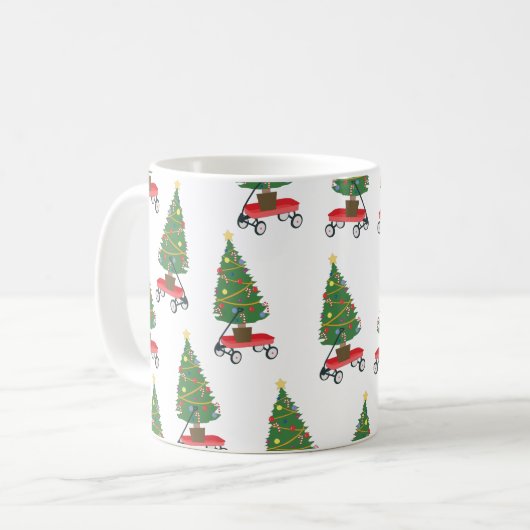 Mug Arbre de Noël Wagon (Devant gauche)