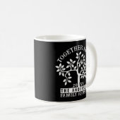 Mug Arbre de réunion de famille, nom et date (Devant droit)