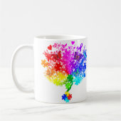 Mug Arbre de spectre autistique (Gauche)
