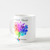 Mug Arbre de spectre autistique (Devant gauche)