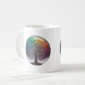 Mug Arbre de sphère FIDE argenté dynamique (Devant gauche)