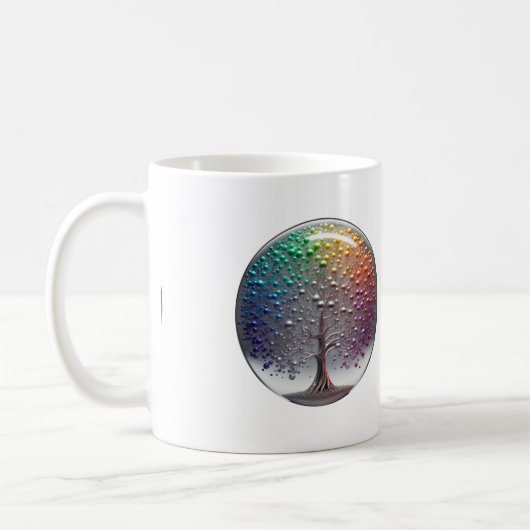 Mug Arbre de sphère FIDE argenté dynamique (Gauche)