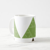 Mug Arbre de triangle de Sierpinski (Devant gauche)