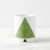 Mug Arbre de triangle de Sierpinski (Centre)