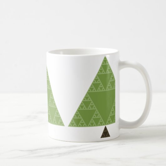 Mug Arbre de triangle de Sierpinski (Droite)