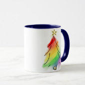 Mug Arbre de vacances Rainbow (Devant droit)