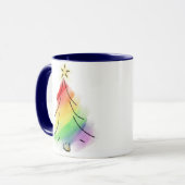 Mug Arbre de vacances Rainbow (Devant gauche)