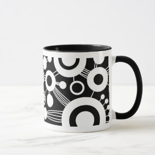 Mug Arbre de vie Abstrait - Noir & Blanc