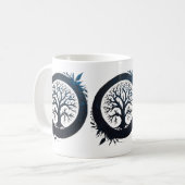 Mug Arbre de vie en bleu (Devant gauche)