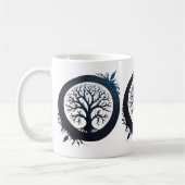Mug Arbre de vie en bleu (Gauche)