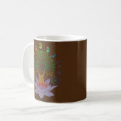 Mug arbre de vie fleur de lotus phases lune sacrée (Devant gauche)