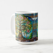 Mug Arbre de Vie Fleurissant des 7 Chakras (Devant gauche)