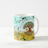 Mug Arbre de vie lunaire - Yggdrasil (Devant droit)